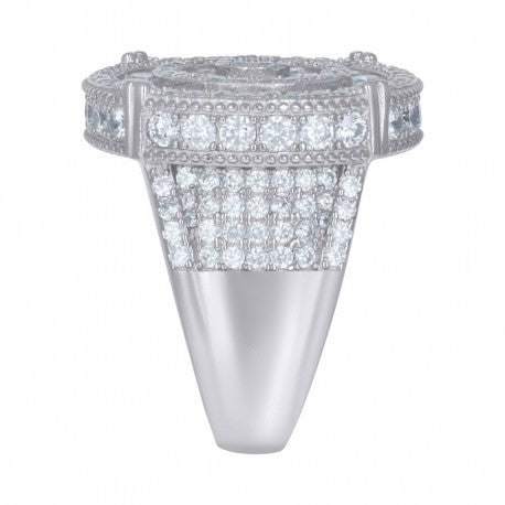 925 Sterling Silver Cz Ring