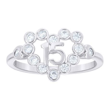 925 Sterling Silver Cz Ring