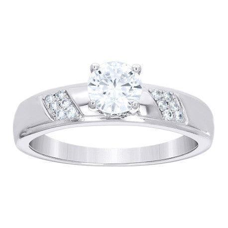 925 Sterling Silver Cz Ring