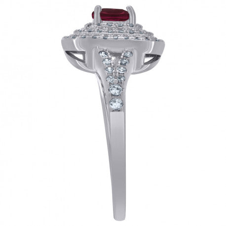 925 Sterling Silver Cz Ring