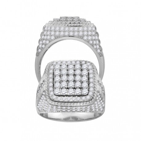 925 Sterling Silver Cz Ring