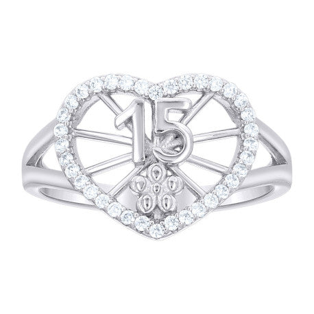 925 Sterling Silver Cz Ring