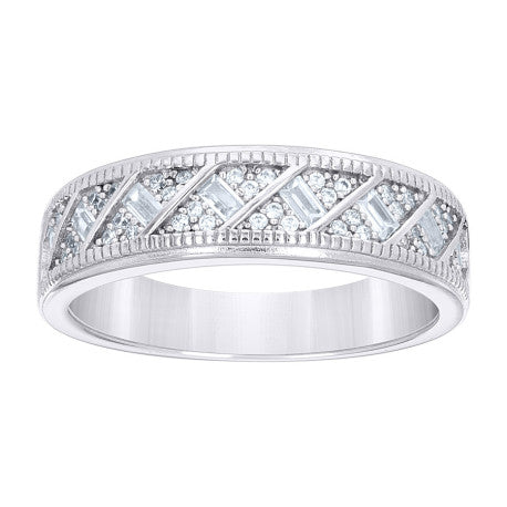925 Sterling Silver Cz Ring