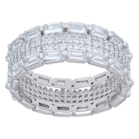 925 Sterling Silver Cz Ring