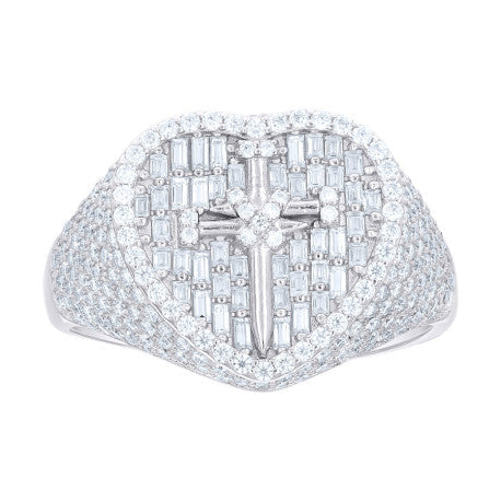 925 Sterling Silver Cz Ring
