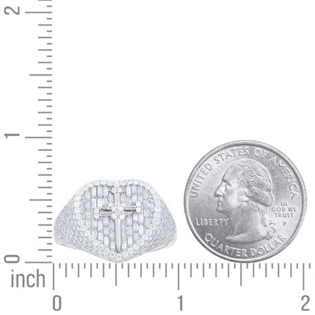 925 Sterling Silver Cz Ring