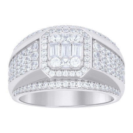 925 Sterling Silver Cz Ring