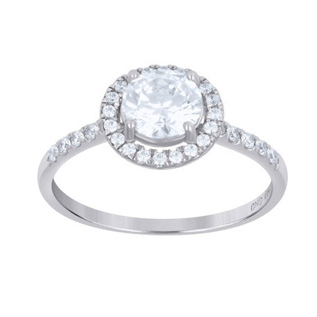 925 Sterling Silver Cz Ring