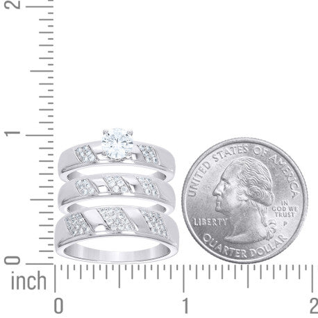 925 Sterling Silver Cz Ring