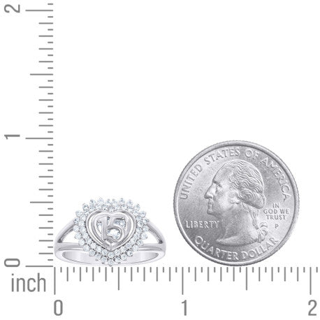 925 Sterling Silver Cz Ring