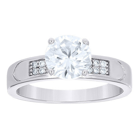 925 Sterling Silver Cz Ring