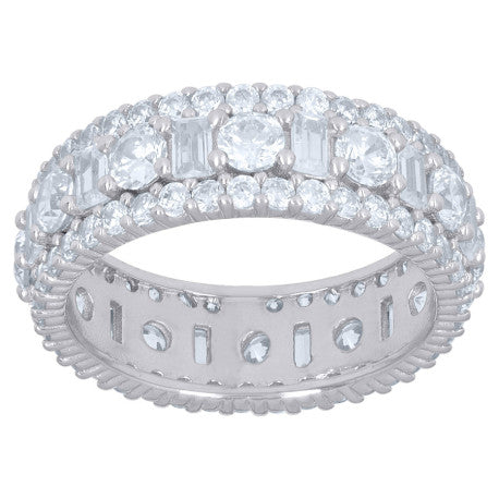 925 Sterling Silver Cz Ring