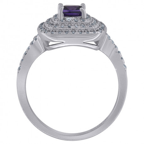 925 Sterling Silver Cz Ring