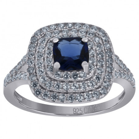 925 Sterling Silver Cz Ring