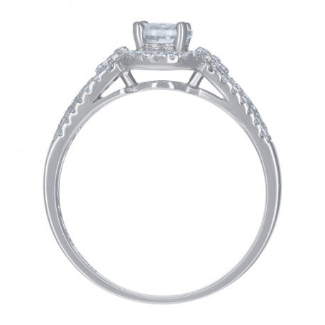 925 Sterling Silver CZ Rings S6-S9