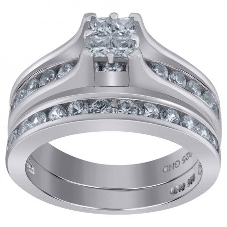 925 Sterling Silver CZ Rings S6-S9
