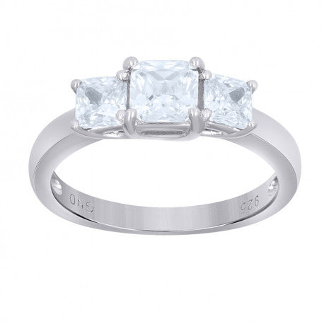 925 Sterling Silver CZ Rings S6-S9