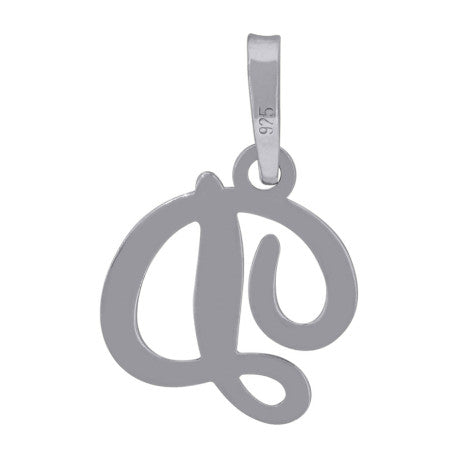 925 Sterling Silver "D" Initial Pendant