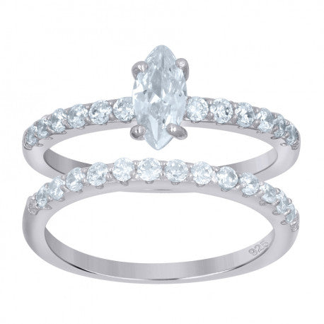 925 Sterling Silver Duo Ring