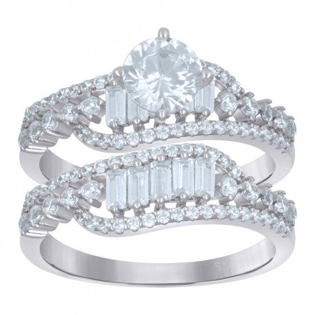 925 Sterling Silver Duo Ring