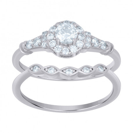 925 Sterling Silver Duo Ring