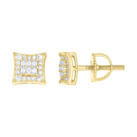 925 Sterling Silver Earrings Moissanite Ctw R:0.23