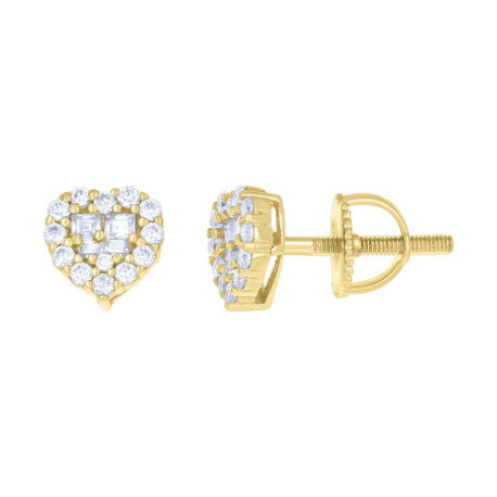 925 Sterling Silver Earrings Moissanite Ctw R:0.26
