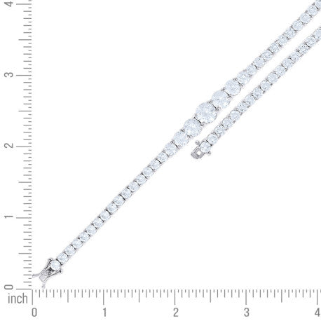 925 Sterling Silver Fancy Bracelet 7.25"