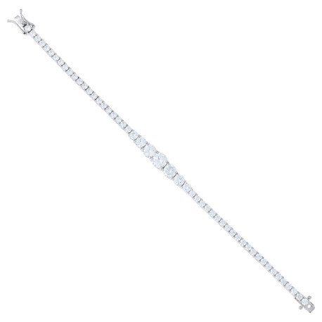 925 Sterling Silver Fancy Bracelet 7.25"