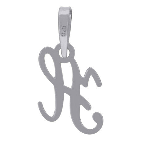 925 Sterling Silver "H" Initial Pendant