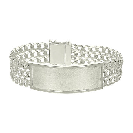 925 Sterling Silver Id Bracelet 8"