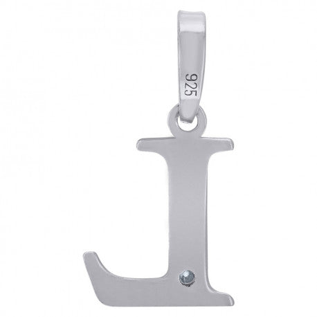 925 Sterling Silver Initial "L" Letter Pendant
