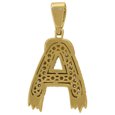 925 Sterling Silver Initial Letter "A" Pendant