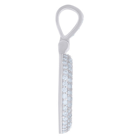 925 Sterling Silver Initial Letter Moissanite Pendant