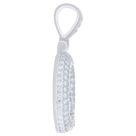 925 Sterling Silver Initial Letter Moissanite Pendant