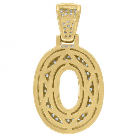 925 Sterling Silver Initial Letter "O" Pendant