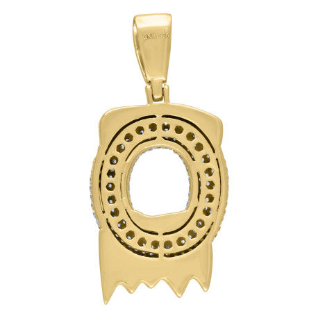 925 Sterling Silver Initial Letter "O" Pendant