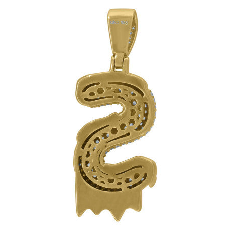 925 Sterling Silver Initial Letter "S" Pendant