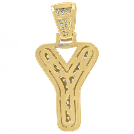 925 Sterling Silver Initial Letter "Y" Pendant