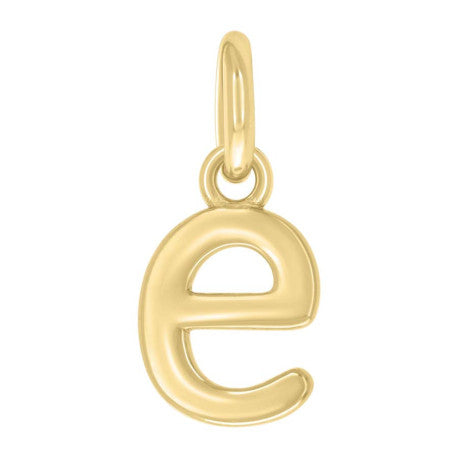 925 Sterling Silver Initial Pendant "E"