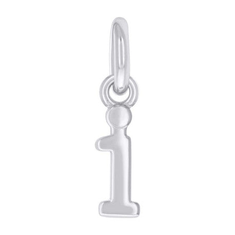 925 Sterling Silver Initial Pendant "I"