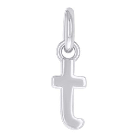 925 Sterling Silver Initial Pendant "T"