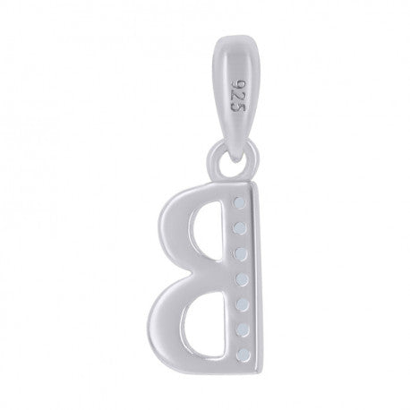 925 Sterling Silver Initial"B" Pendant