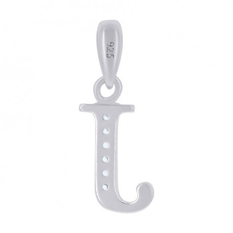 925 Sterling Silver Initial"J" Pendant
