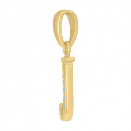 925 Sterling Silver Initial"J" Pendant