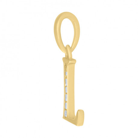 925 Sterling Silver Initial"L" Pendant