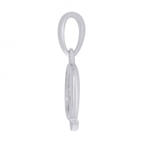 925 Sterling Silver Initial"Q" Pendant