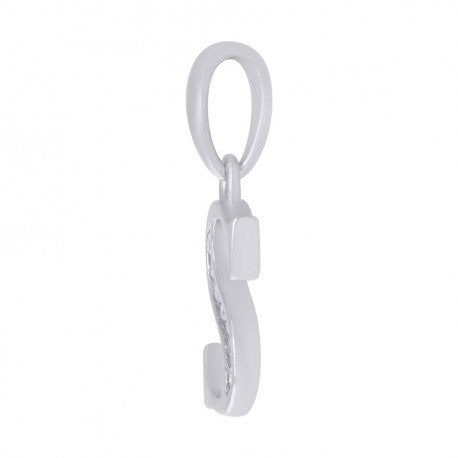 925 Sterling Silver Initial"S" Pendant