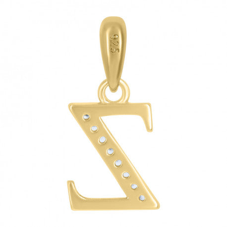 925 Sterling Silver Initial"Z" Pendant