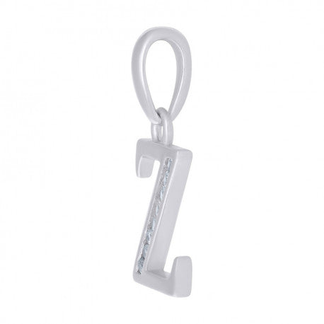 925 Sterling Silver Initial"Z" Pendant